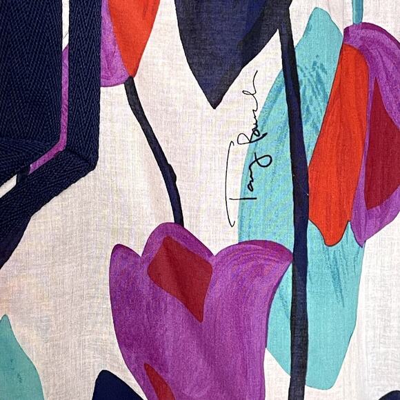 TORY BURCH TULIP LONG SLEEVE TUNIC TOP‎ SIZE 4 - Picture 4 of 9